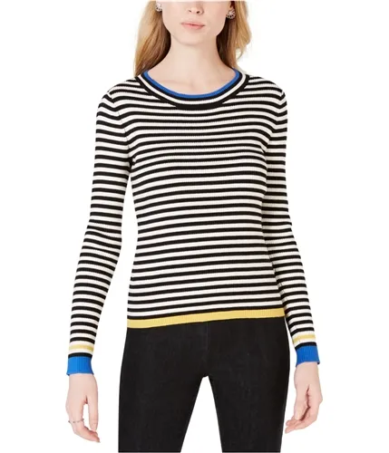 Maison Jules Womens Striped Knit Sweater, TW1