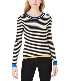 Maison Jules Womens Striped Knit Sweater, TW1