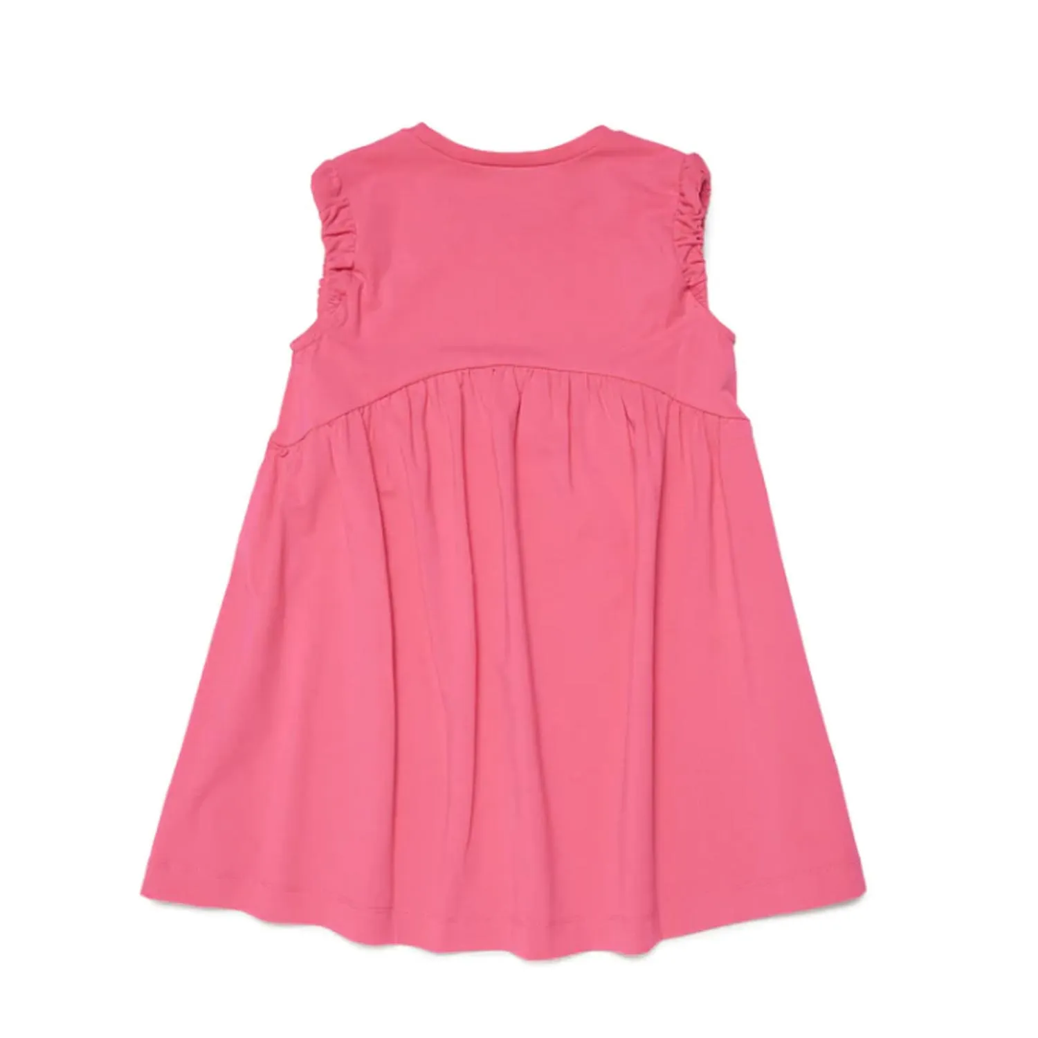 Marni Pink Dress With White Logo For Girls