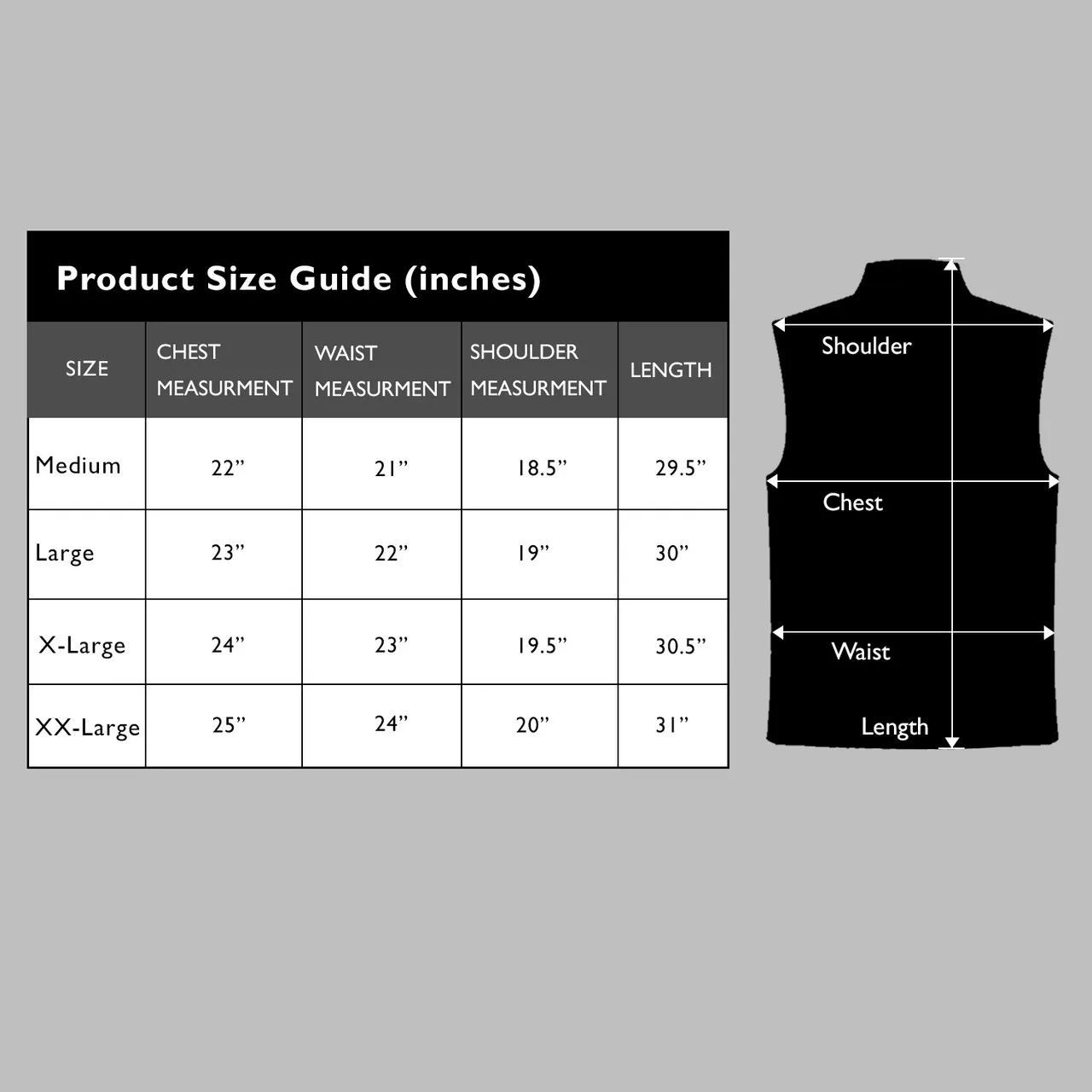 Men’s Full-Zip Lightweight Puffer Vest Jacket