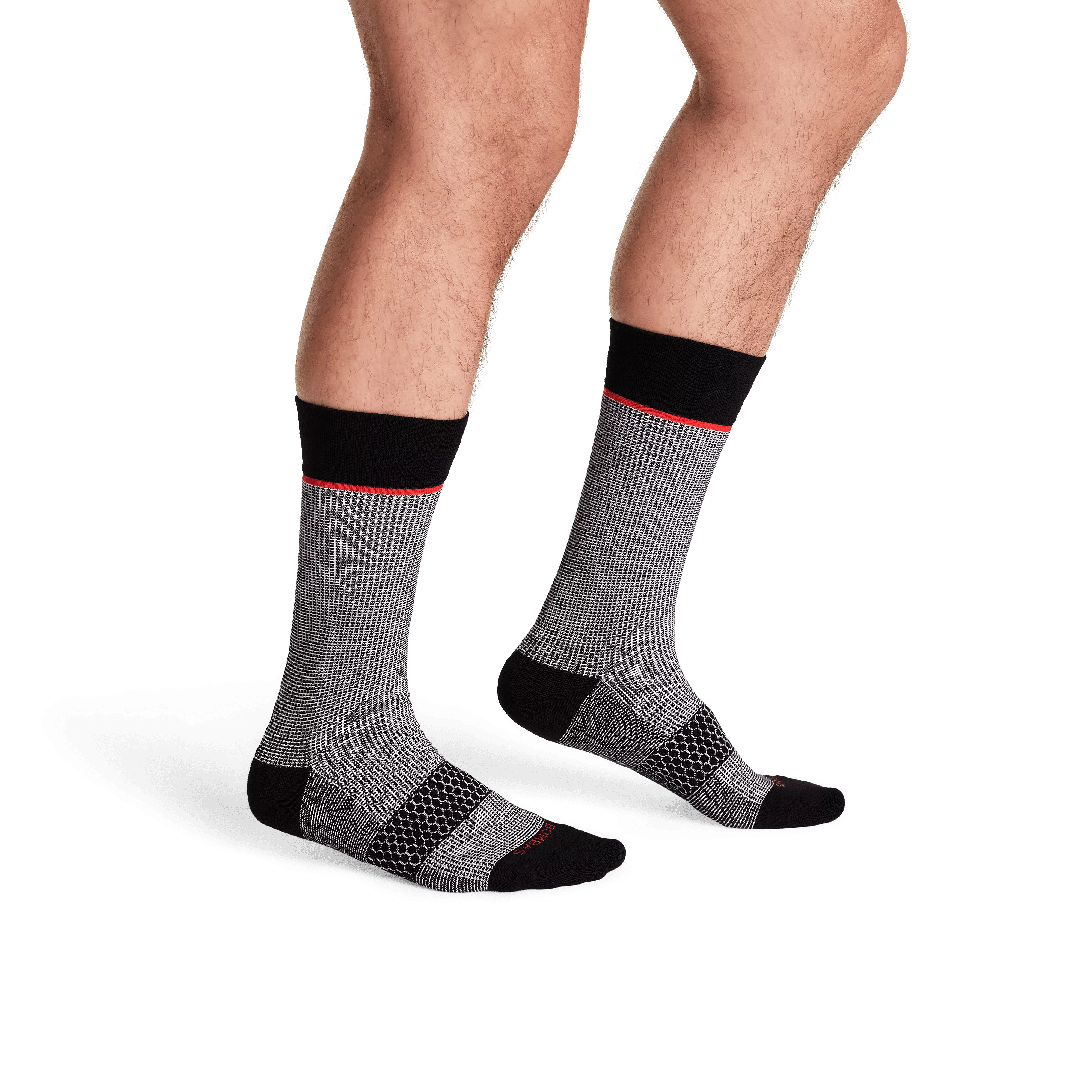 Men’s Grid-Knit Dress Calf Socks