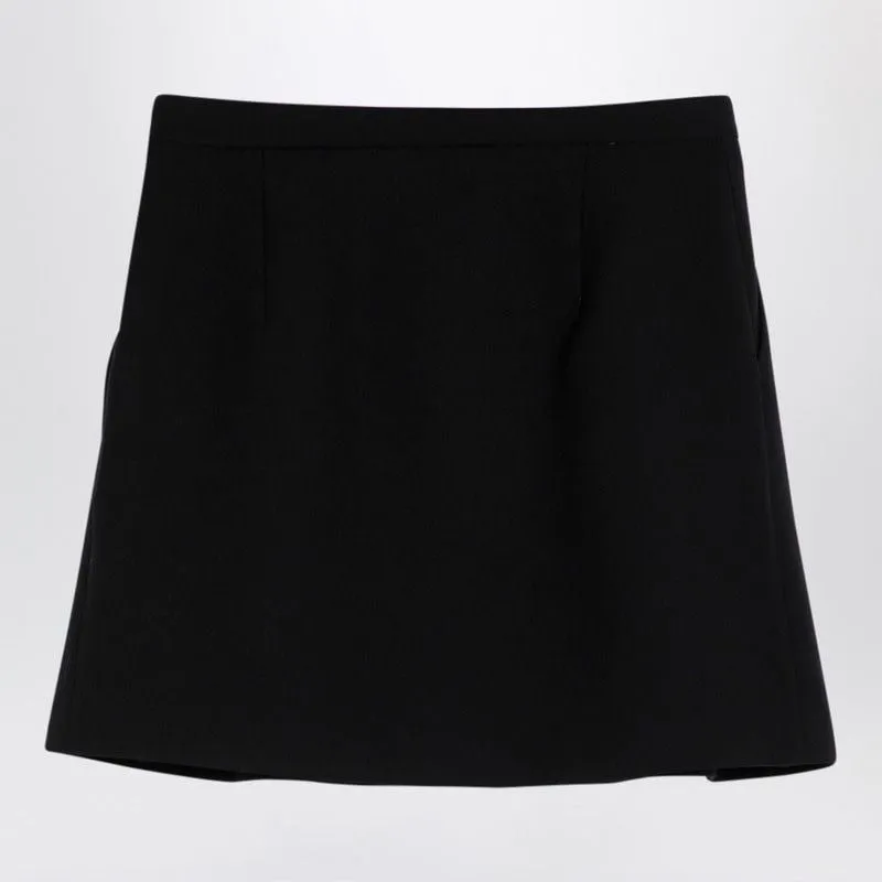 MINI WRAP SKIRT IN PIED DE POULE