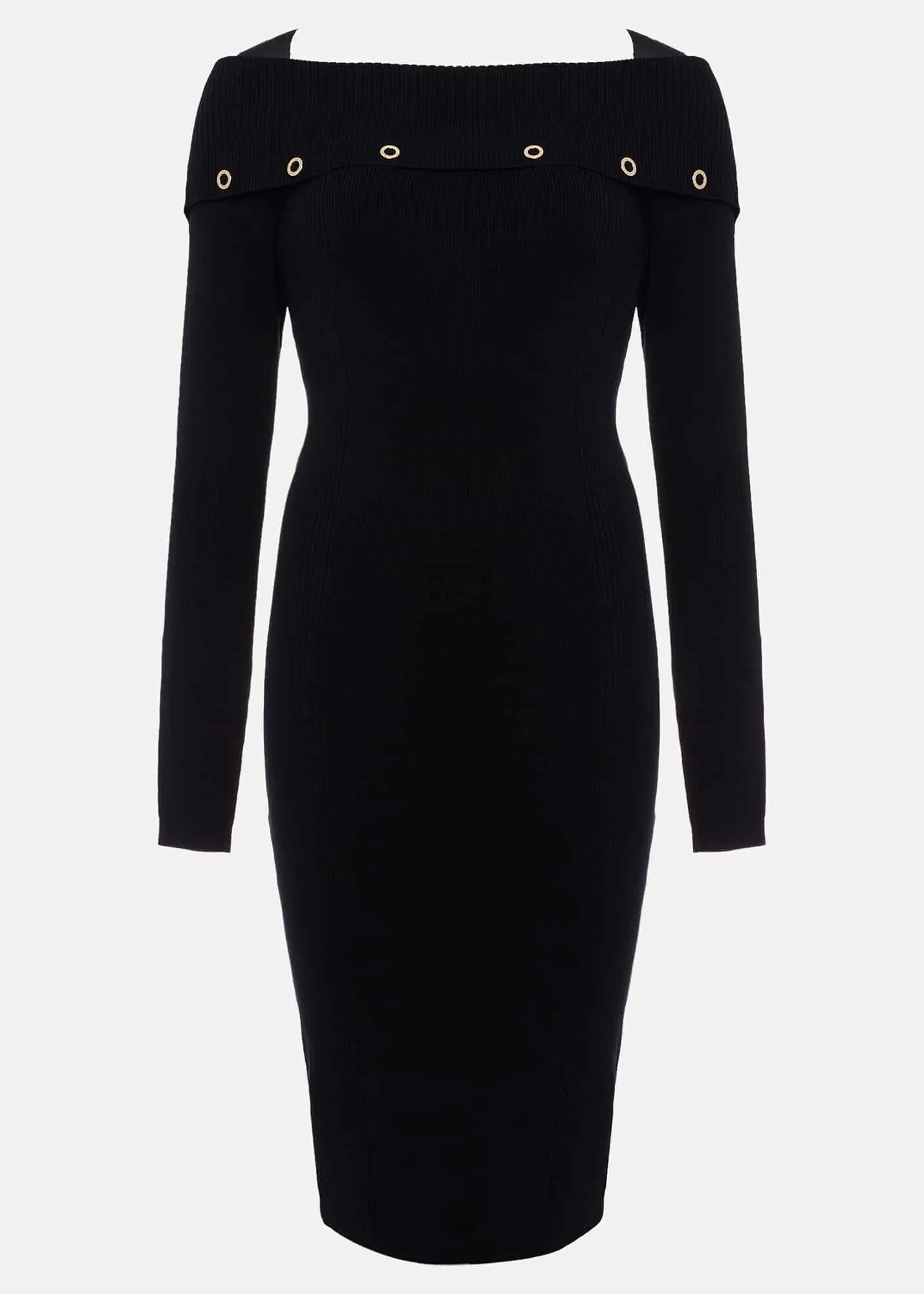 Mirelle Bodycon Bardot Midi Dress