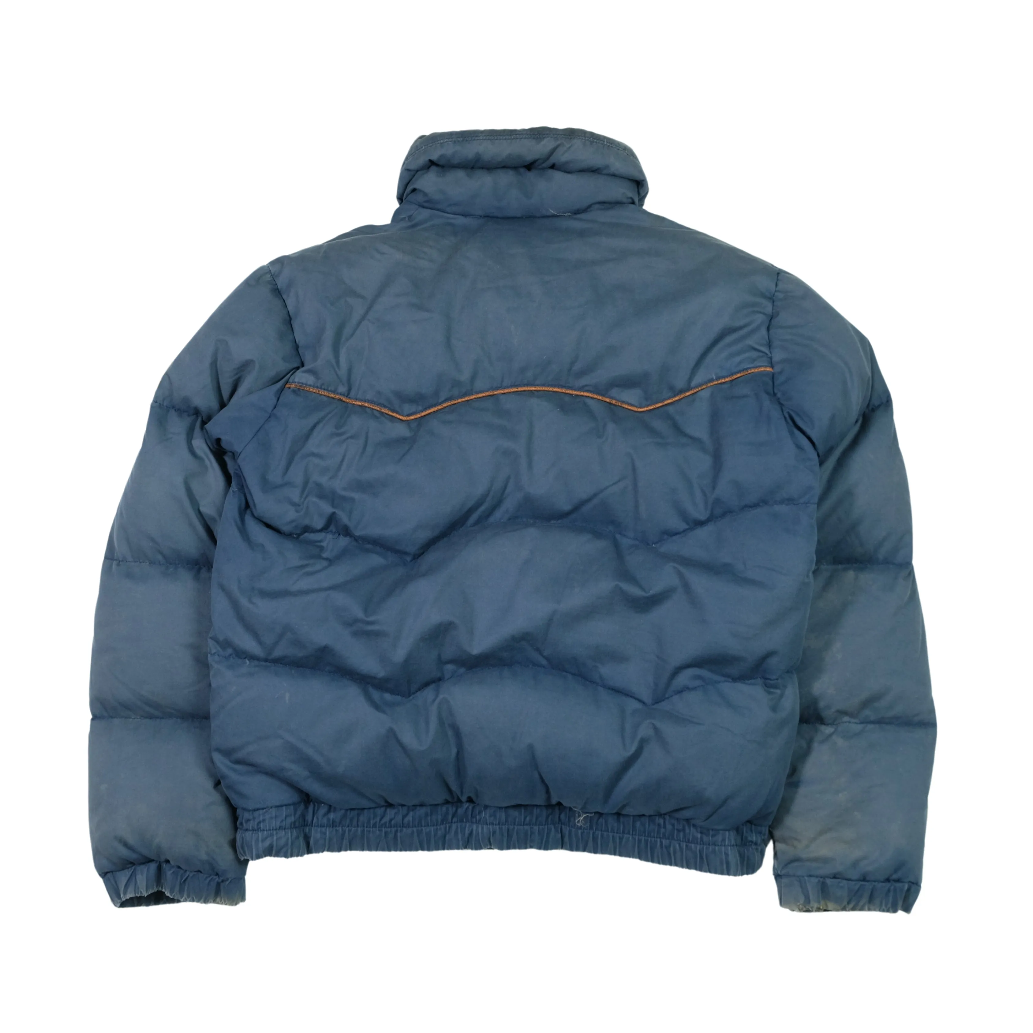 Moncler Asics Vintage 1980s Blue Puffer Jacket Small