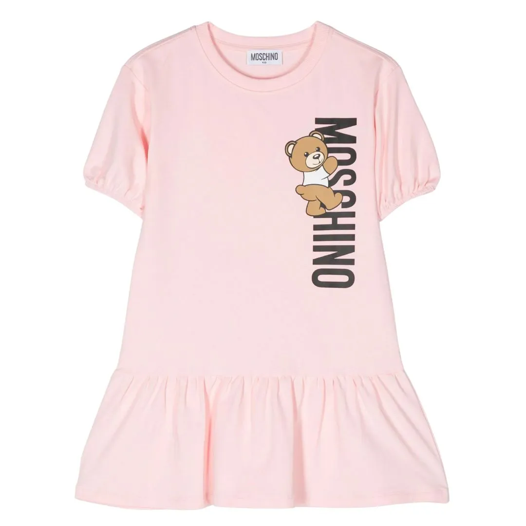 Moschino Dress Logo Pink