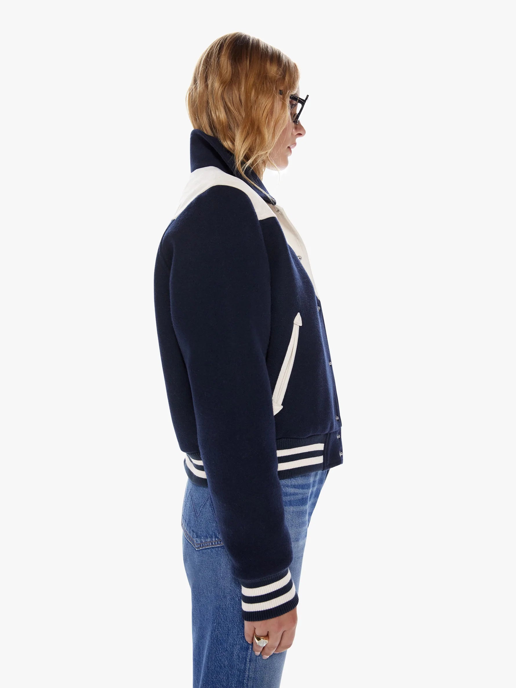 MOTHER The Western Varsity Bomber Jacket