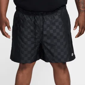 Nike Club Black Checkered Flow Shorts