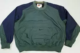 Nike White Tag Vintage 90's Pullover Center Check Pouch Windbreaker Jacket