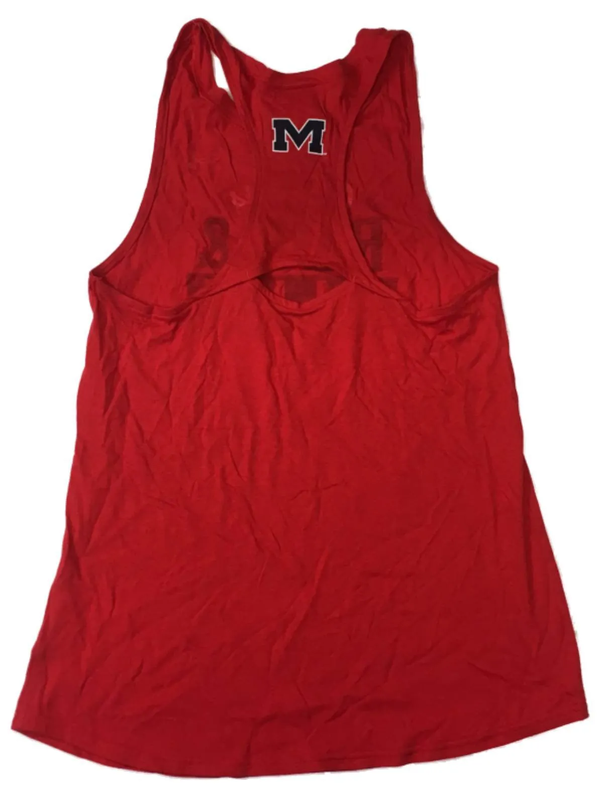 Ole Miss Rebels Under Armour WOMEN'S Red HeatGear Loose Racerback Tank Top (M)