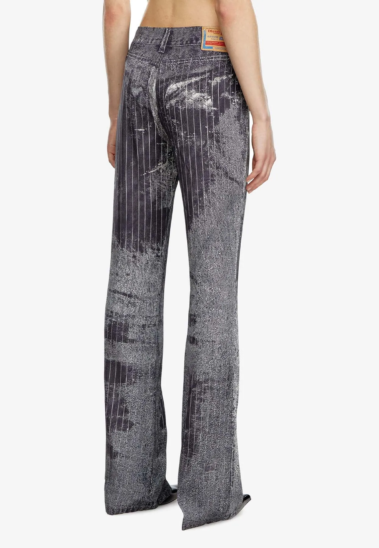 P-Retty Pinstripe Bootcut Satin Pants