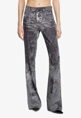 P-Retty Pinstripe Bootcut Satin Pants