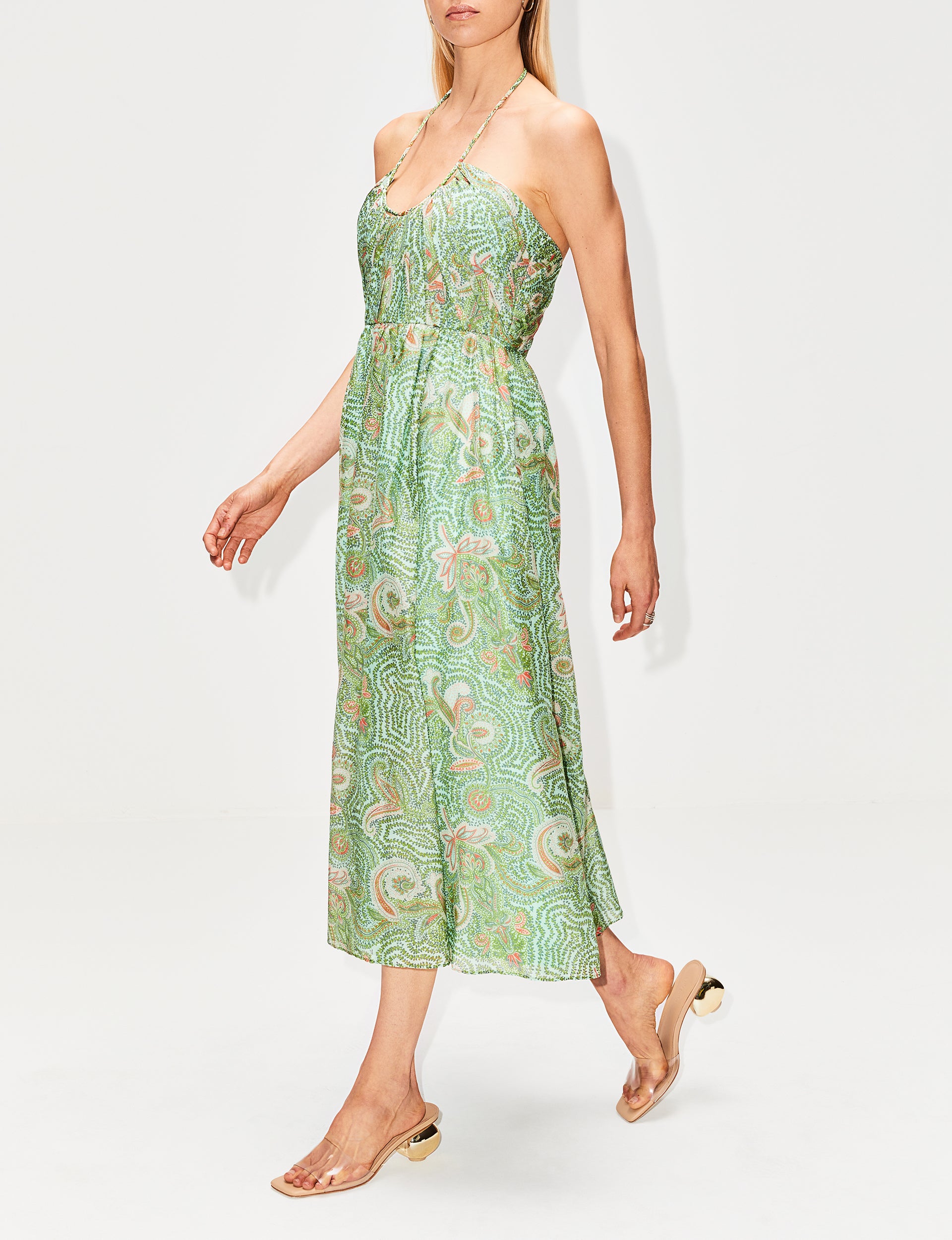 Paisley Halter Dress