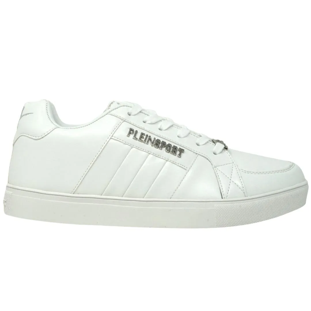 Plein Sport Block Logo White Sneakers