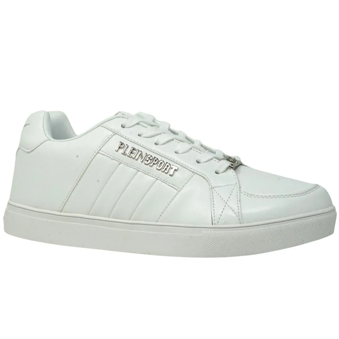 Plein Sport Block Logo White Sneakers