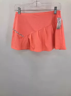 Pre-Owned Lucky In Love Orange Size Small Skort Athletic Skirt