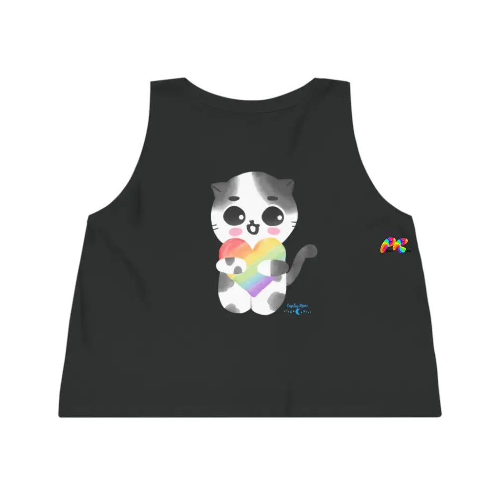 Pride/LGBTQ Flowy Crop Top Pride Cat