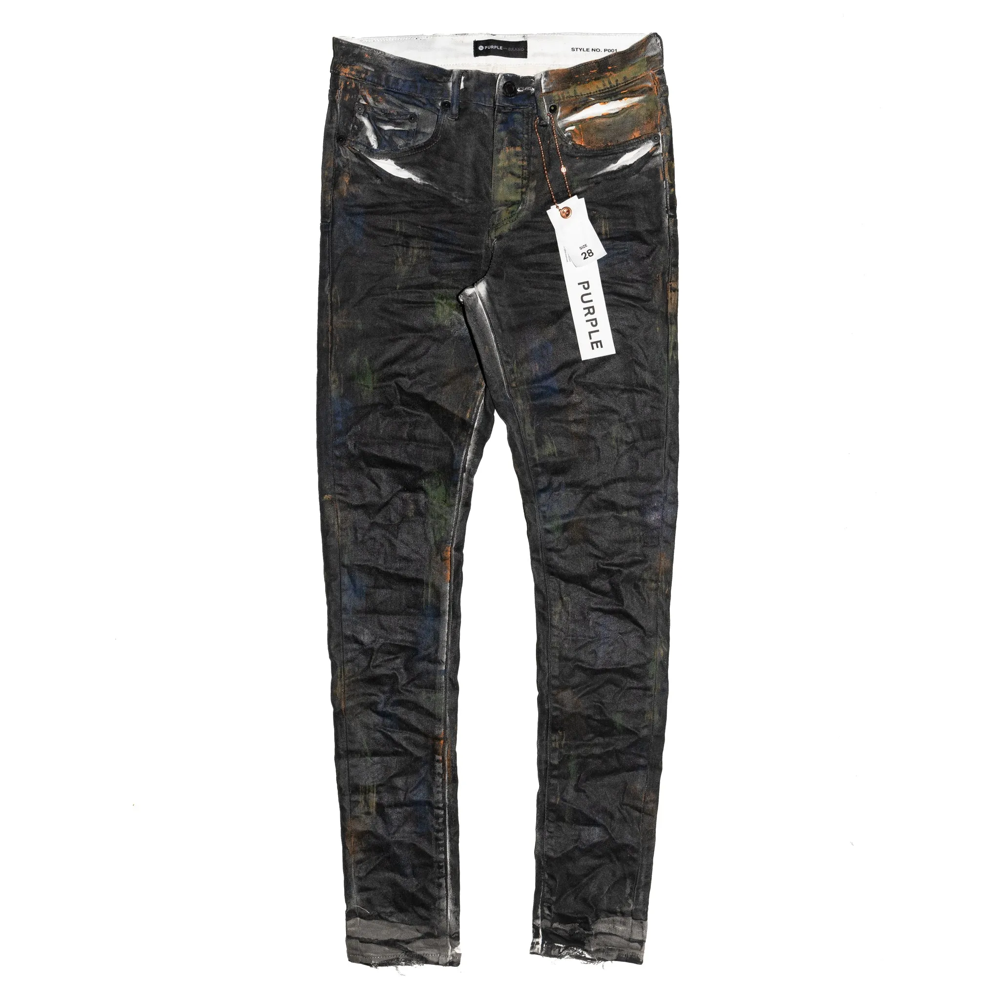 Purple Brand P001 Golden Tint Black Tar Jeans