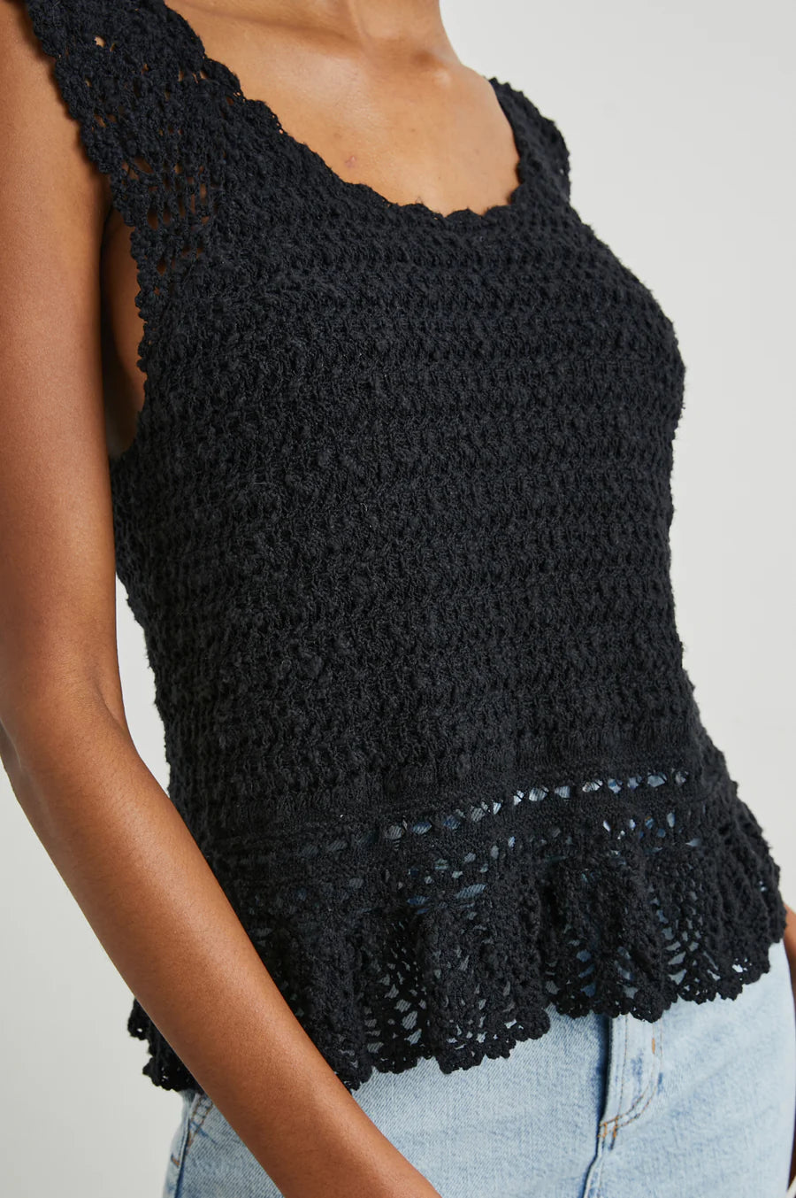 Rails Hattie Sleeveless Knit Top black