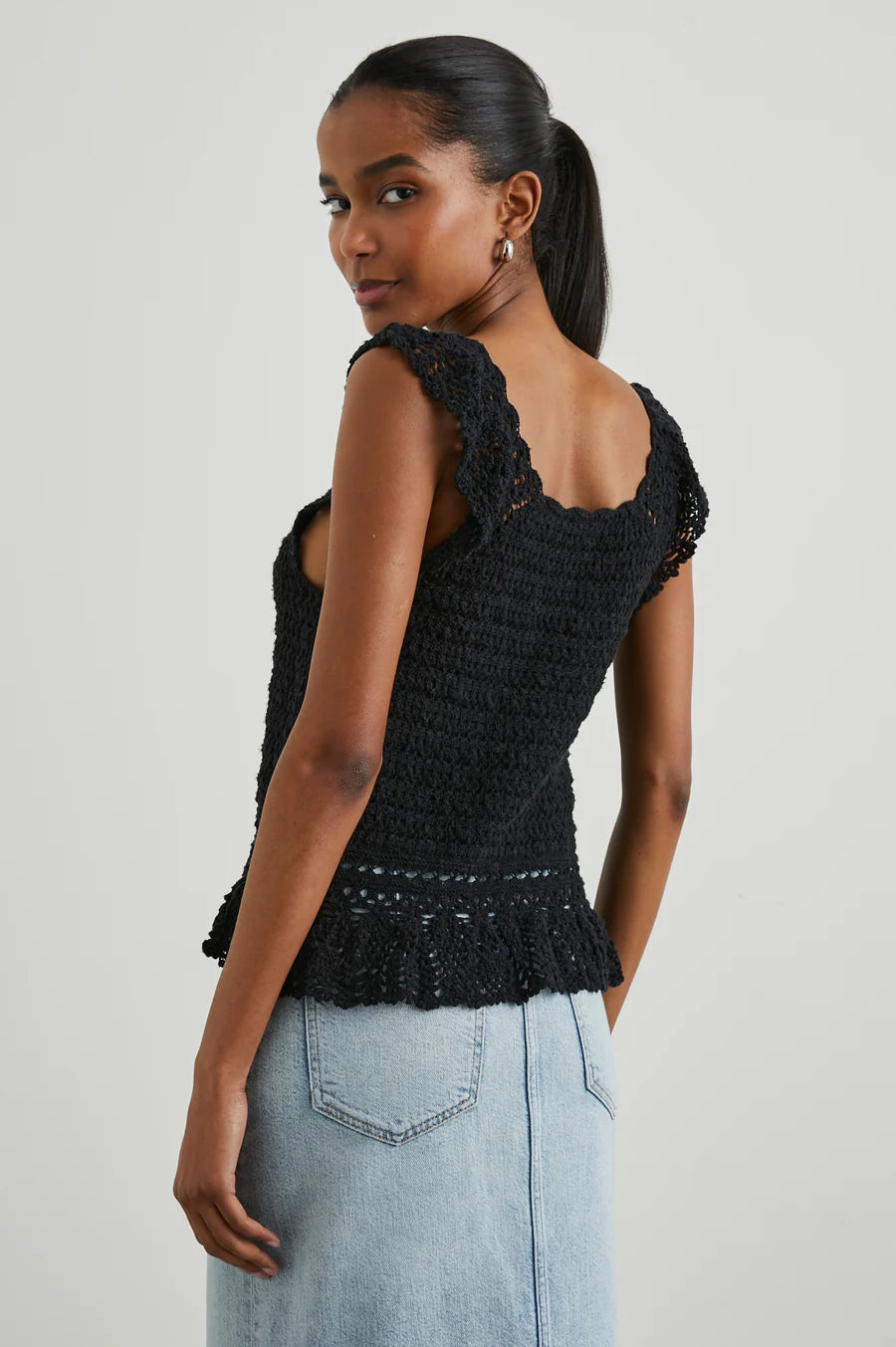 Rails Hattie Sleeveless Knit Top black