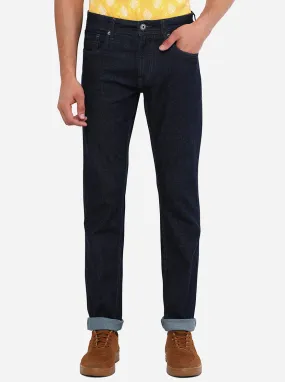 Raw Blue Washed Straight Fit Jeans | Greenfibre