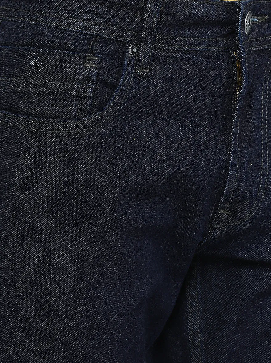 Raw Blue Washed Straight Fit Jeans | Greenfibre