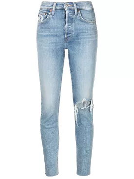 RE/DONE distressed skinny-cut jeans