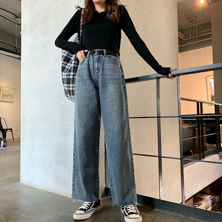 RETRO HIGH WAIST WIDE-LEG JEANS