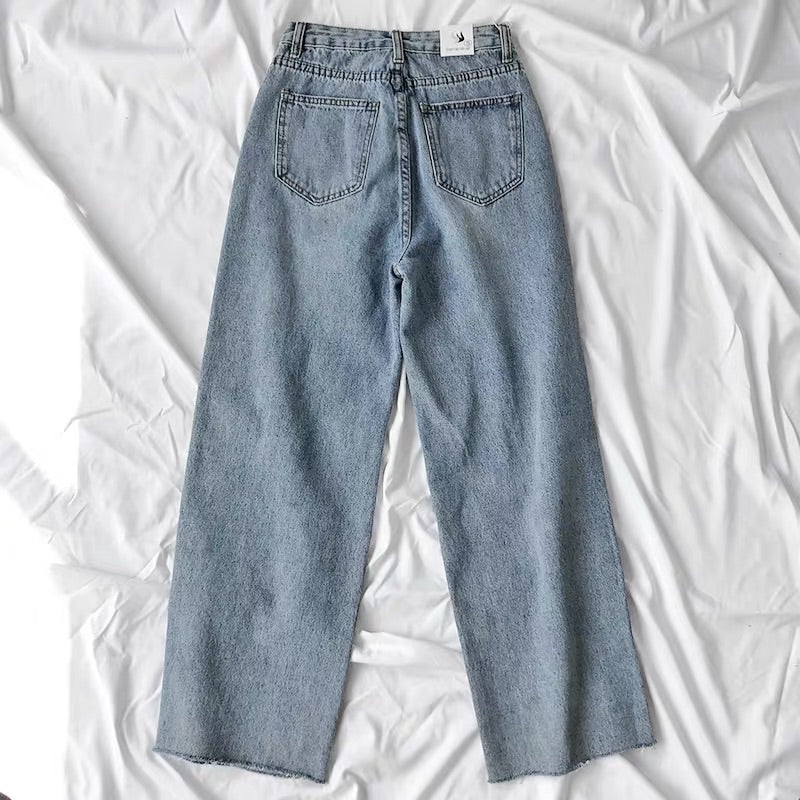 RETRO HIGH WAIST WIDE-LEG JEANS