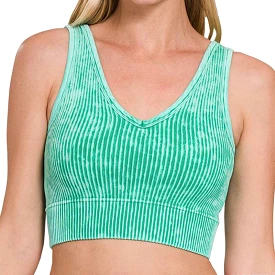 Reversible Neckline Cropped Tank