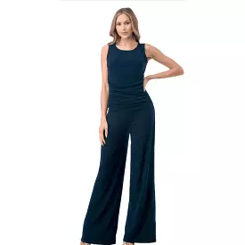 Ruched Wide Leg Jumpsuit-Ariella