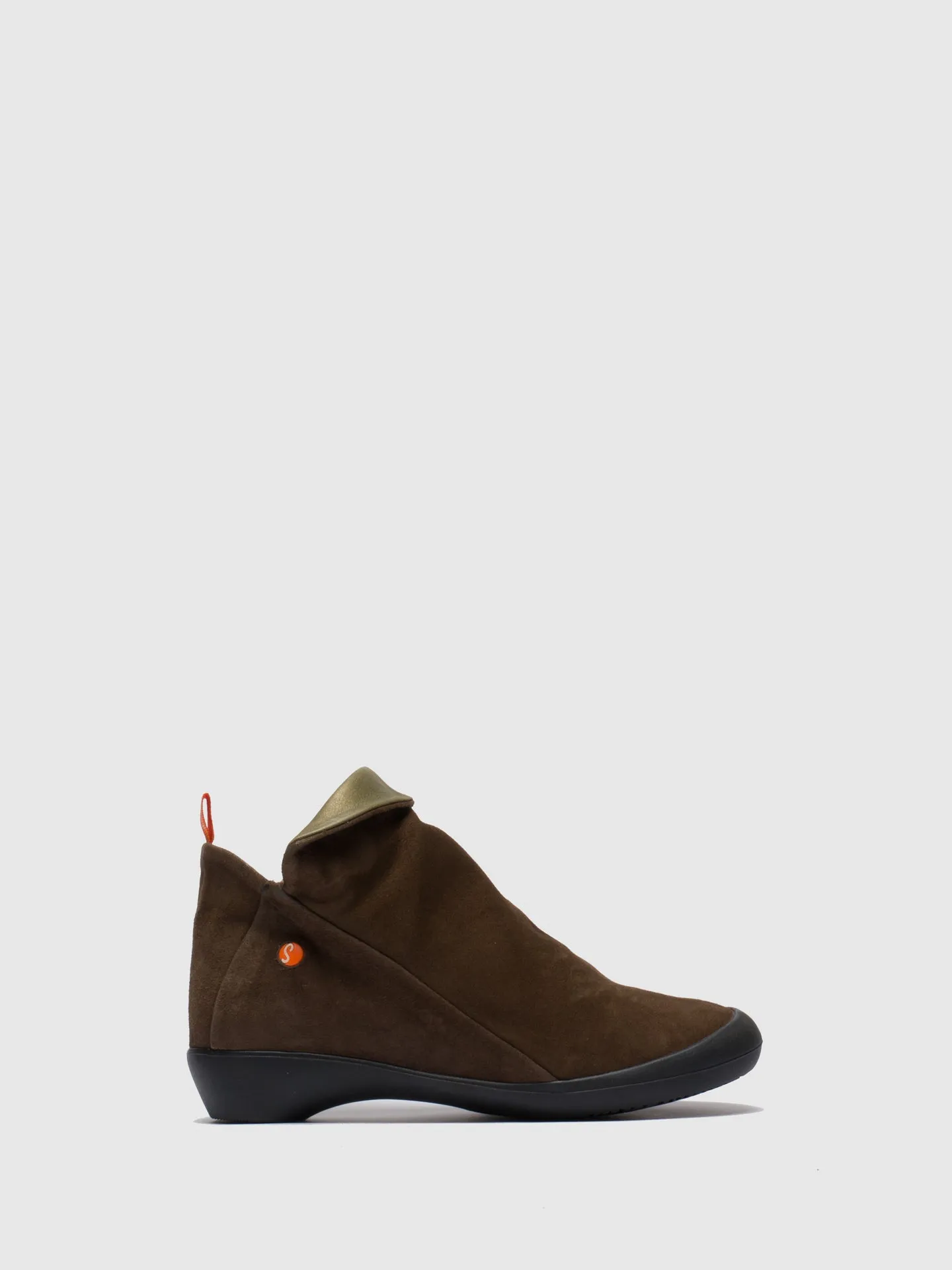 SandyBrown Zip Up Ankle Boots