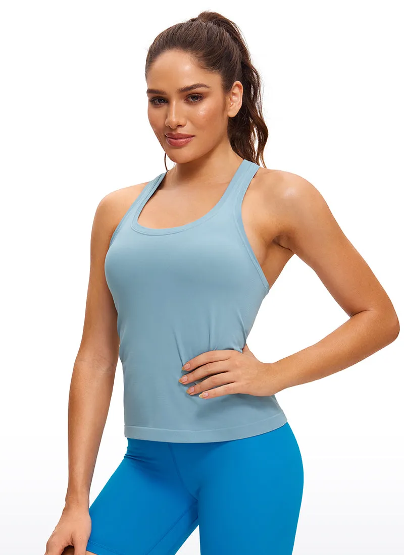 Seamless Scroop neck Tank Racerback