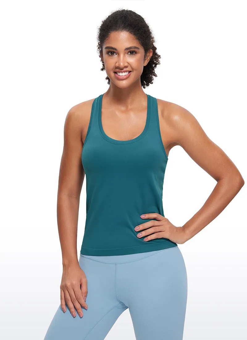 Seamless Scroop neck Tank Racerback