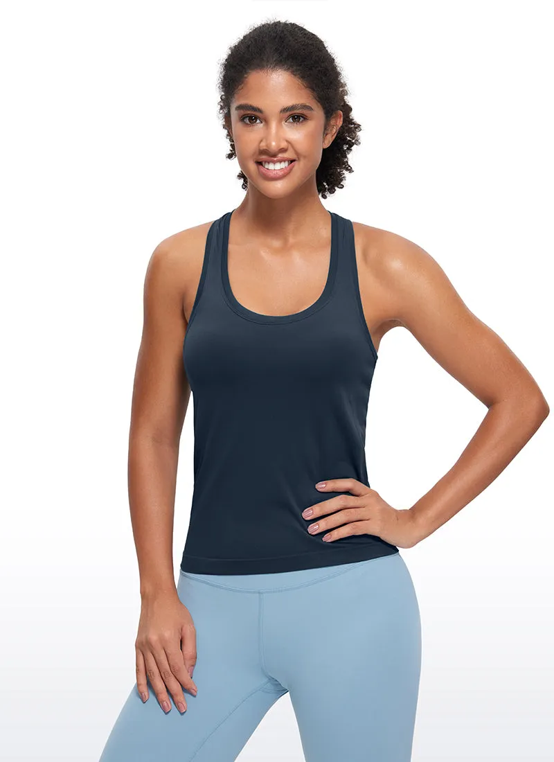 Seamless Scroop neck Tank Racerback