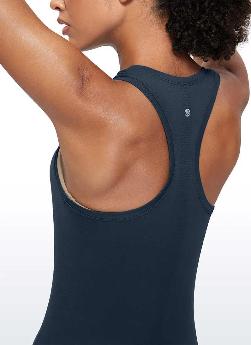 Seamless Scroop neck Tank Racerback