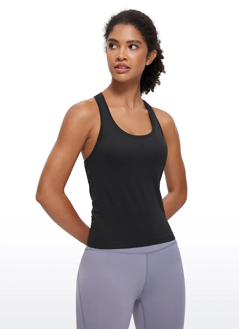 Seamless Scroop neck Tank Racerback