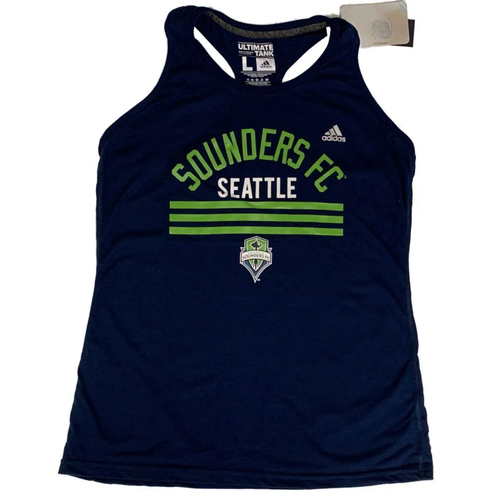 Seattle Sounders FC Adidas WOMEN'S Navy Ultimate Racerback Tank Top