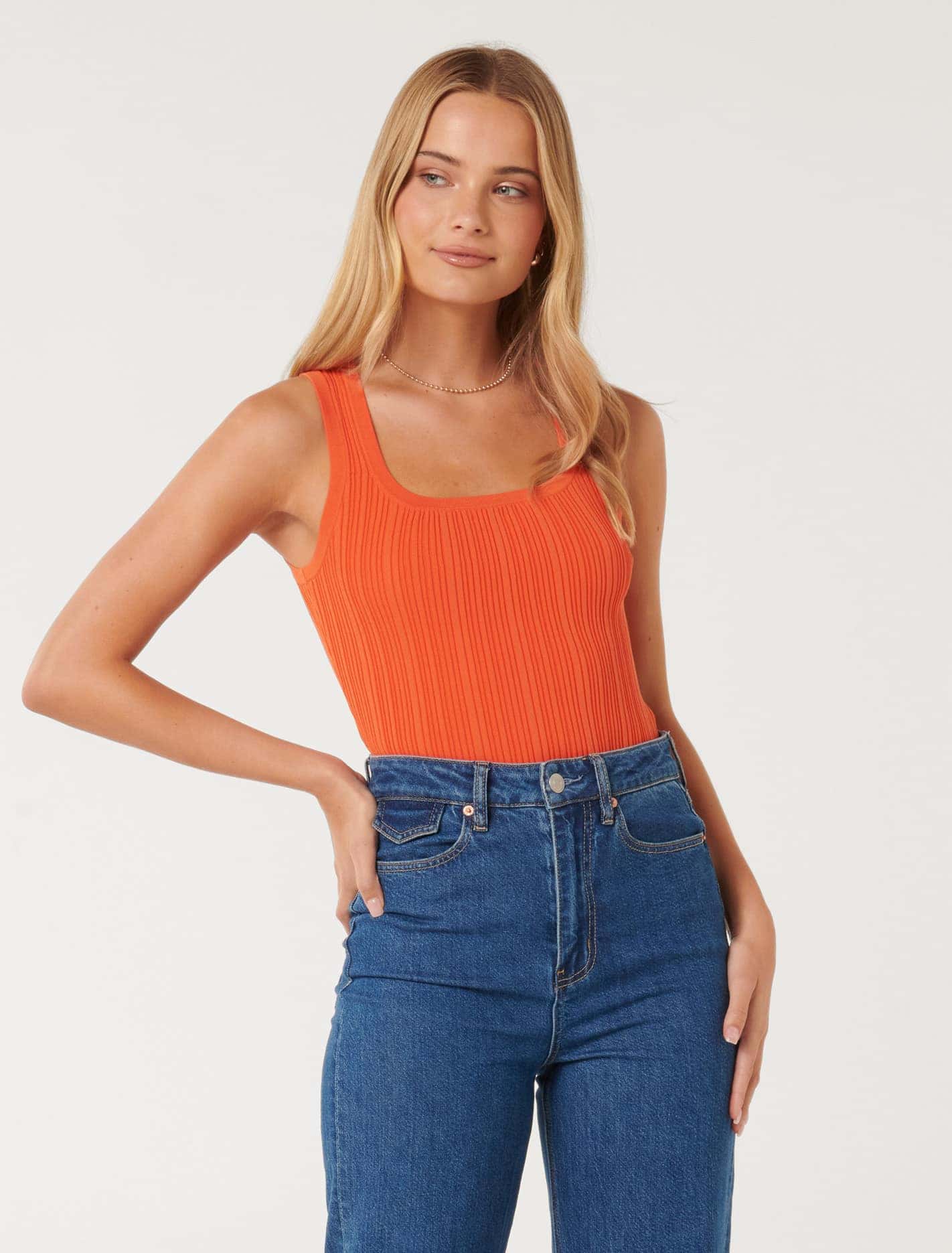 Seville Mutli Rib Knit Tank Top