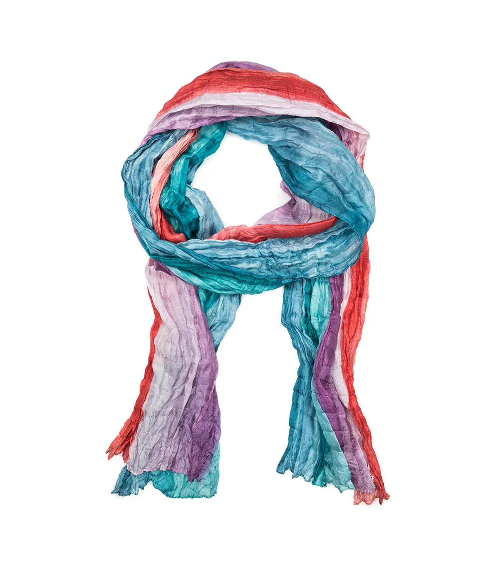 Shibori Silk Scarf