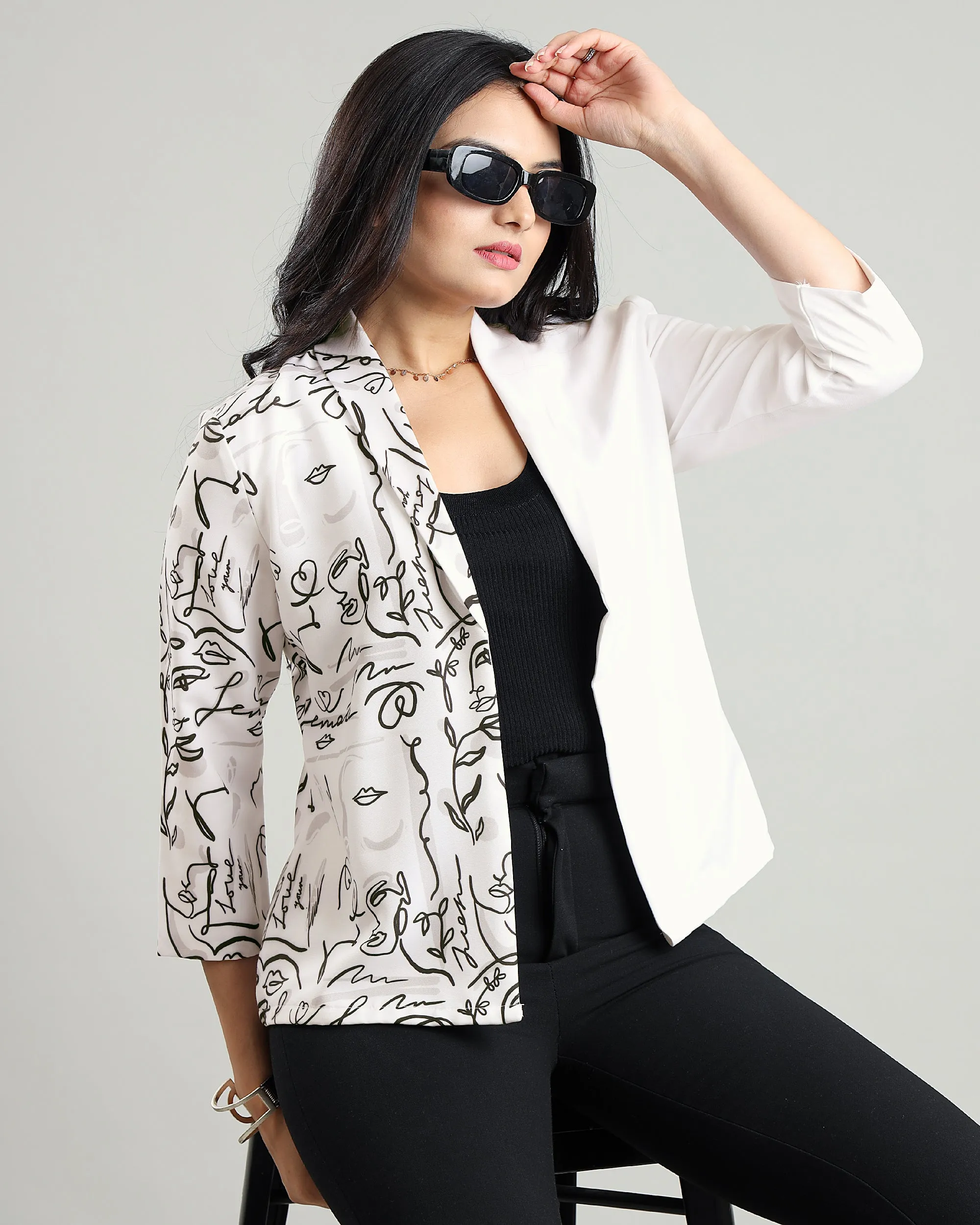 Show Your Love Two-Tone Statement Jacket