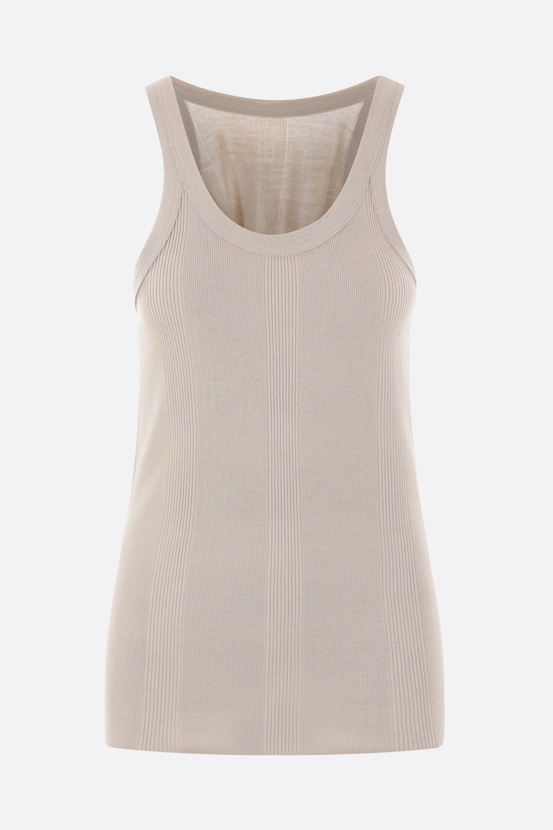 silk knit sleeveless top