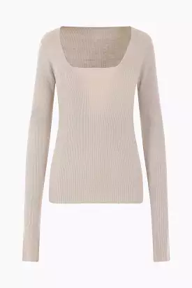 silk knit top