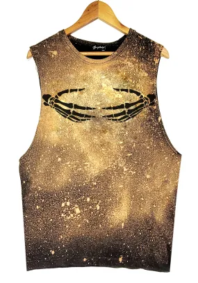 Skeleton hands Bleached splatter Tank Top