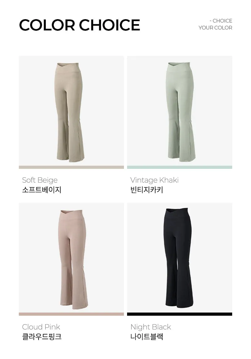 SS23 Conch Air Light Overlap Bootcut Leggings