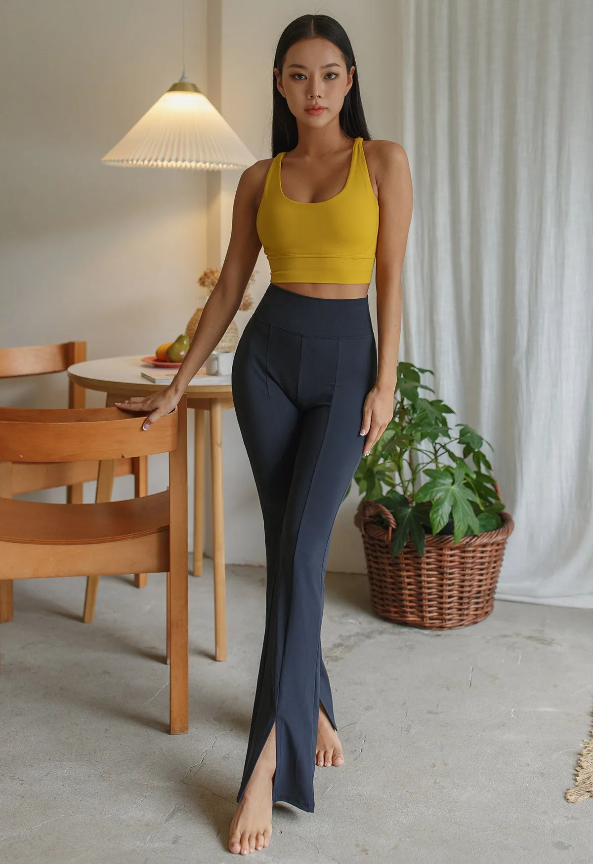 SS23 Conch Wear Bootcut Front Slit Leggings