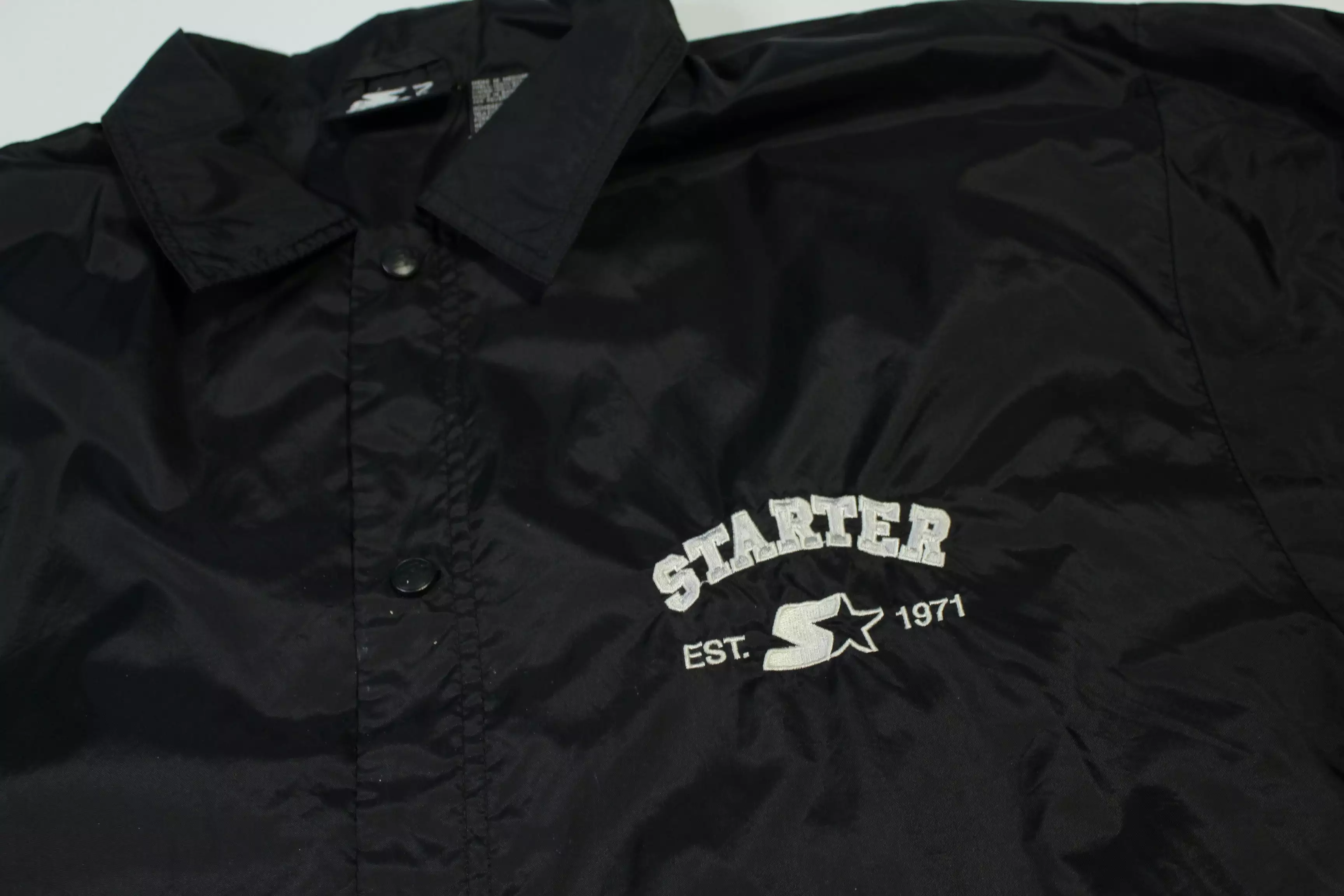 Starter Vintage 90's Black Spellout Est. 1971  Windbreaker Jacket