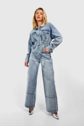 Straight Leg Carpenter Style Jeans