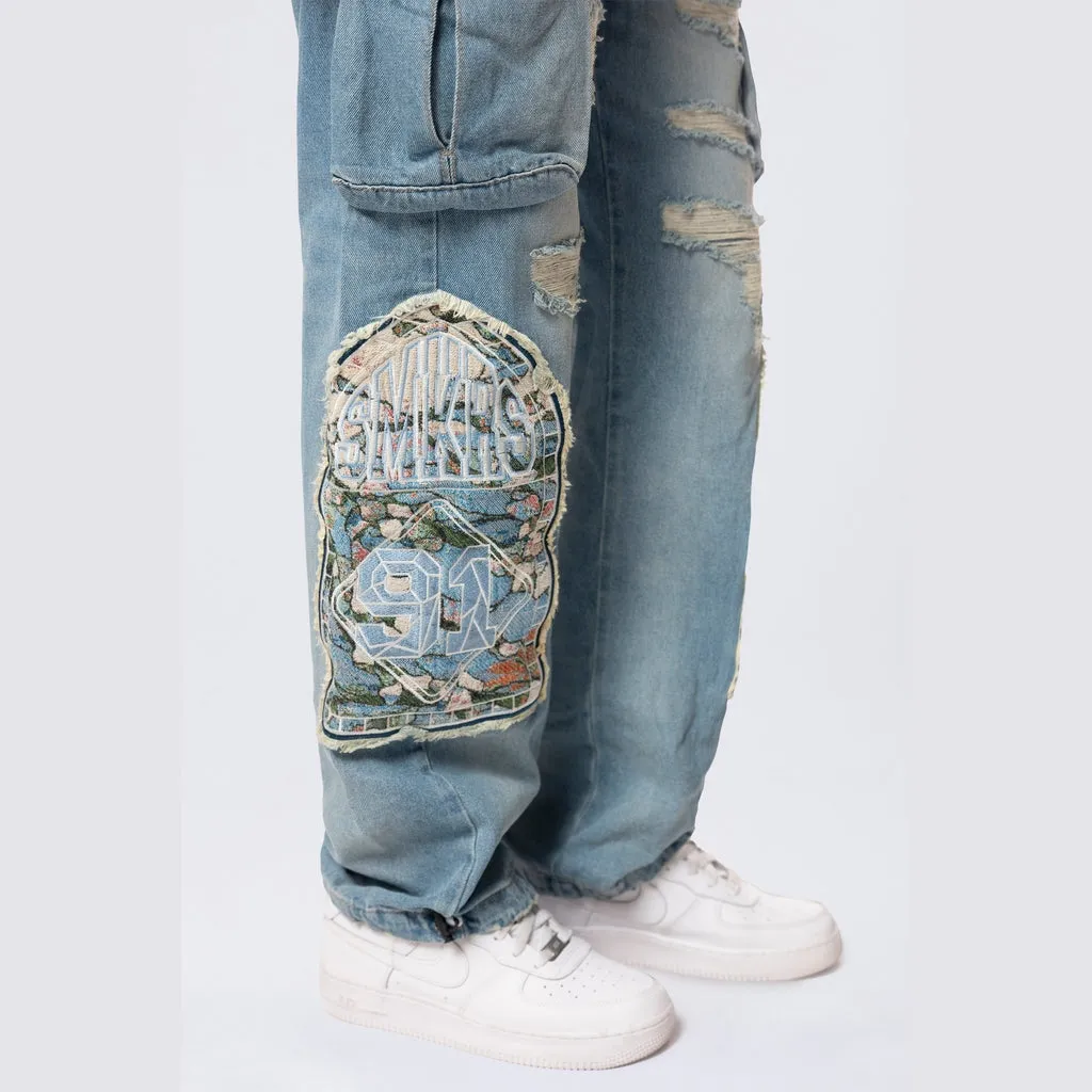 Straight Tapestry Jeans - Seymour Blue