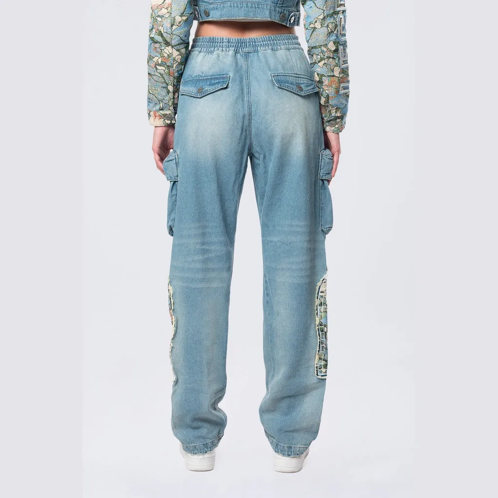 Straight Tapestry Jeans - Seymour Blue