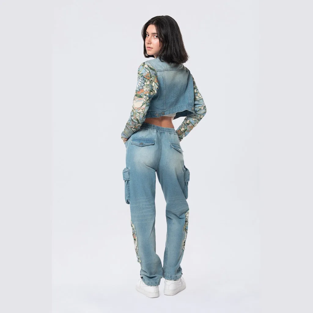 Straight Tapestry Jeans - Seymour Blue